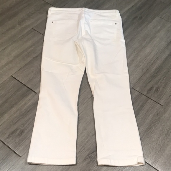Anthropologie Pilcro and the Letterpresd White “Stet” Fit Straight Ankle Jeans - Picture 2 of 9